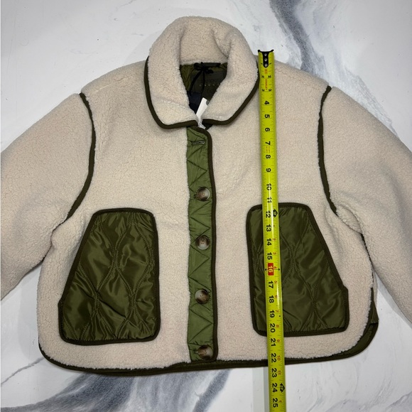 NWT Anthropologie x Blank NYC Cloud Forest Sherpa Jacket - Size Large - Picture 8 of 8